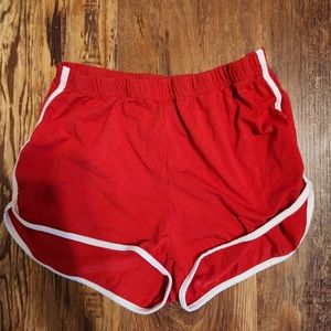 Red and white Short-shorts